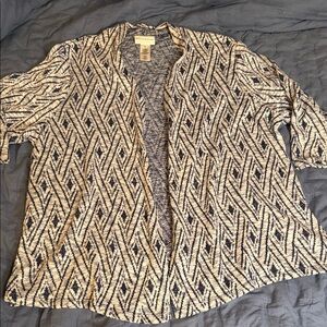 Alfred Dunner Patterned Cardigan
